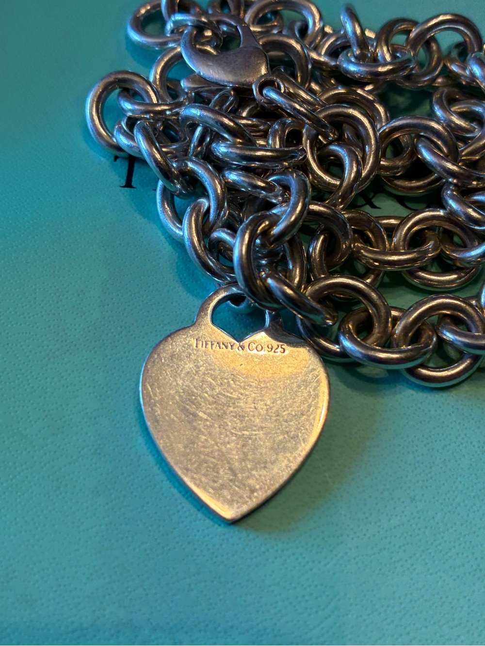 Tiffany & Co. Silver Heart Tag choker